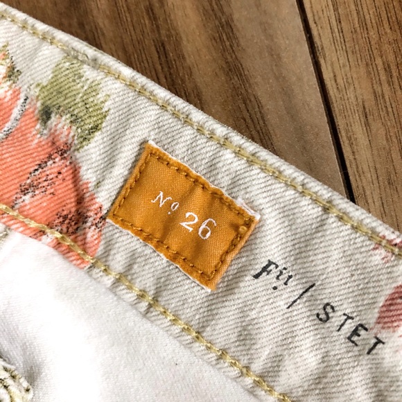 Anthropologie Floral Jeans - Picture 5 of 7